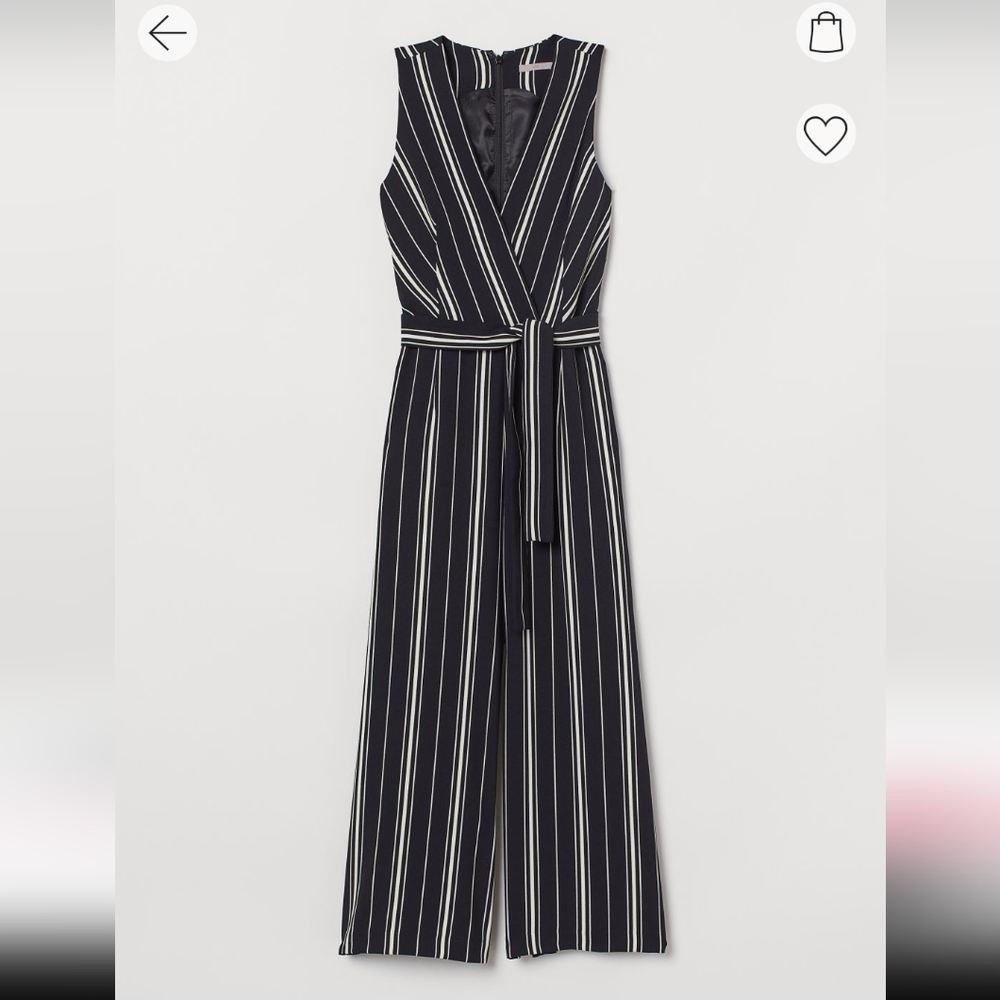 H&M Tie Belt Jumpsuit